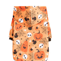 HKM-9208125 Halloween-Themed Pet Clothing for Small and Medium Dogs and Cats - Pumpkin & Skull Designs