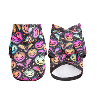 HKM-9208125 Halloween-Themed Pet Clothing for Small and Medium Dogs and Cats - Pumpkin & Skull Designs