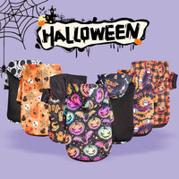 HKM-9208125 Halloween-Themed Pet Clothing for Small and Medium Dogs and Cats - Pumpkin & Skull Designs