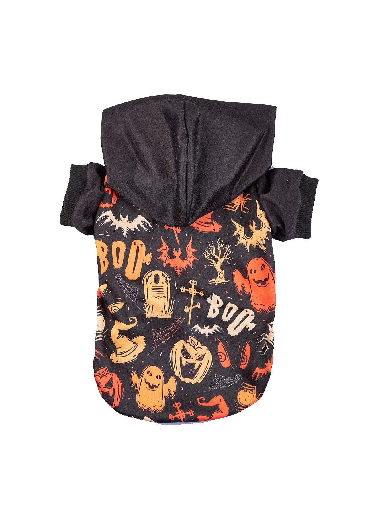 HKM-9208125 Halloween-Themed Pet Clothing for Small and Medium Dogs and Cats - Pumpkin & Skull Designs