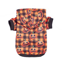 HKM-9208125 Halloween-Themed Pet Clothing for Small and Medium Dogs and Cats - Pumpkin & Skull Designs