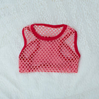 HKM-9208637 Hollow Mesh Pet Vest - Elastic Breathable Dog Clothing in Various Colors and Sizes