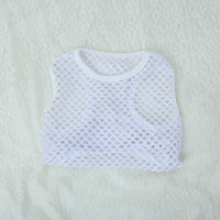HKM-9208637 Hollow Mesh Pet Vest - Elastic Breathable Dog Clothing in Various Colors and Sizes