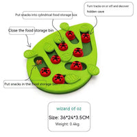 HKM-9209021 Slow Feed Cat Bowl in Green - BPA-Free PP Material Pet Tableware