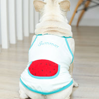 HKM-9209405 Light Blue Cartoon Cotton Vest for Pets ¨C Breathable Clothing for Cats and Dogs