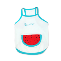 HKM-9209405 Light Blue Cartoon Cotton Vest for Pets ¨C Breathable Clothing for Cats and Dogs