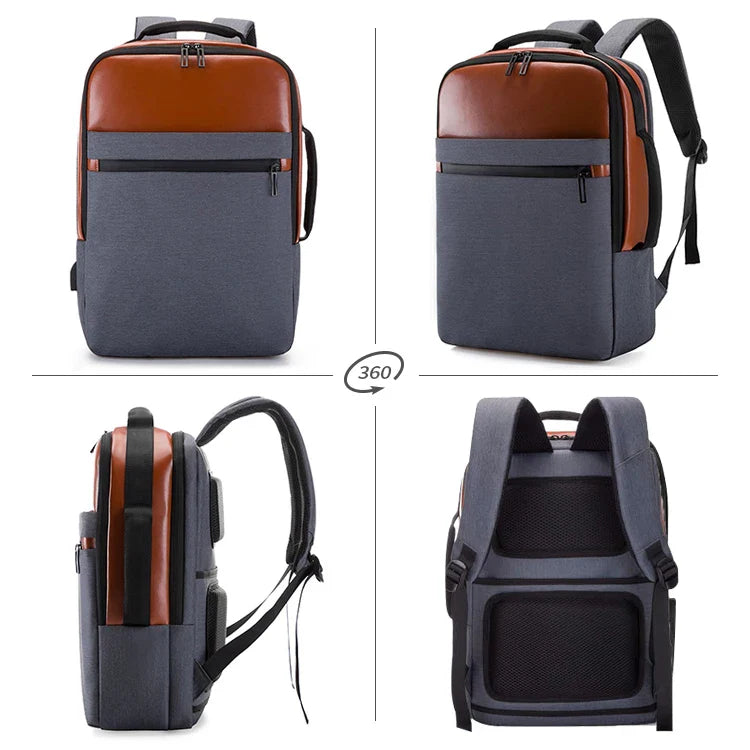 HKM-920979 Stylish Business Travel Laptop Backpack for Men with Organised Compartments