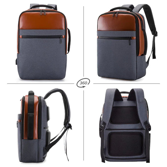HKM-920979 Stylish Business Travel Laptop Backpack for Men with Organised Compartments