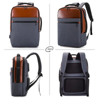 HKM-920979 Stylish Business Travel Laptop Backpack for Men with Organised Compartments