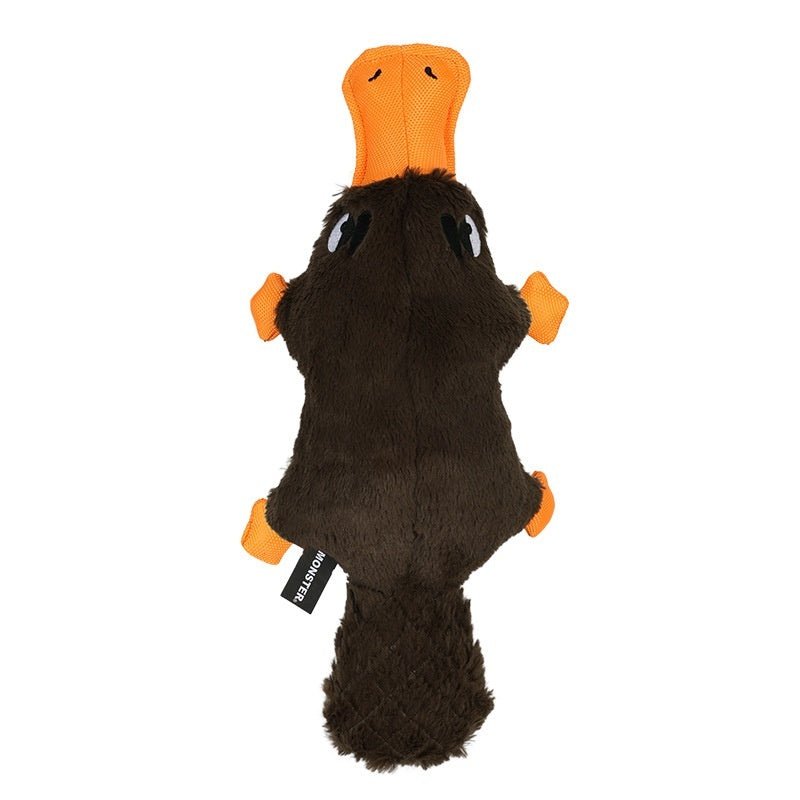 HKM-9210429 Platypus Plush Dog Toy with Sound Simulation