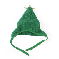 HKM-9212093 Pet Christmas Tree Hat with Adjustable Chin Strap - Cute Holiday Headwear for Cats and Small Pets