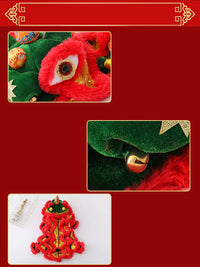 HKM-9212989 Funny Lion and Horse Costumes for Dogs and Cats - Four-Legged Apparel in Red and Blue
