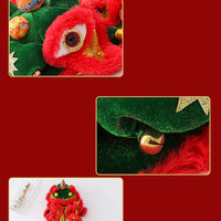 HKM-9212989 Funny Lion and Horse Costumes for Dogs and Cats - Four-Legged Apparel in Red and Blue