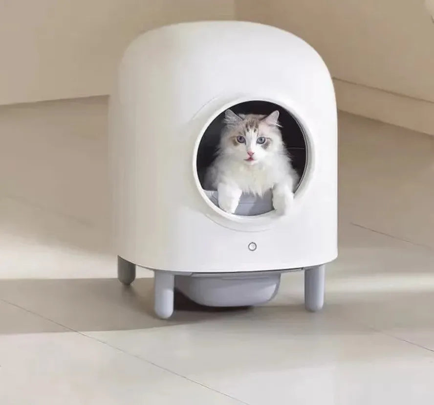 HKM-921363 Automatic Self-Cleaning Cat Litter Box with APP Control for Hassle-Free Maintenance