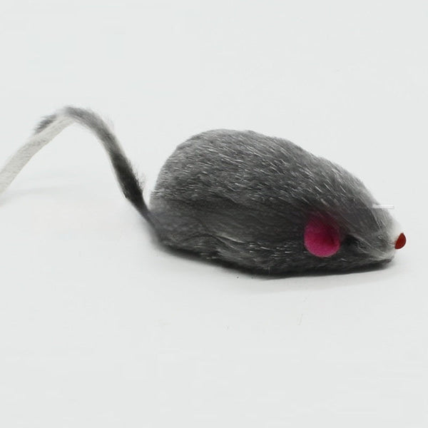 HKM-921363 Cat Supplies 2-inch Rabbit Skin Mouse Self-Hi Toy