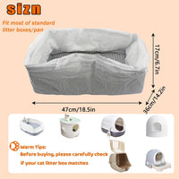 HKM-9214269 Reusable Cat Litter Filter Bags with Strainer – 10 Pack, Mesh Quick Sift, Easy Clean & Portable Design