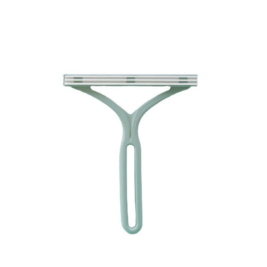 HKM-9214397 Y-Shaped Pet Hair Shaver in Pink, Dark Green, and Light Green - 12.5 x 15 cm, Made of Durable PP