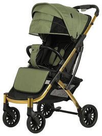 HKM-9215699 army green stroller with golden frame showcase
