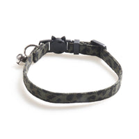 HKM-9216573 Leopard Print Cat Collar with Bell in Multiple Colors - Stylish and Comfortable Design