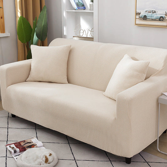 HKM-921811 Stretch Sofa Cover with Full Coverage Towel - Multiple Sizes and Colors Available