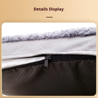 HKM-9218621 Embossed Velvet Dog Bed - Wear-Resistant Pet Mat for All Seasons in Dark Gray, Multiple Sizes Available