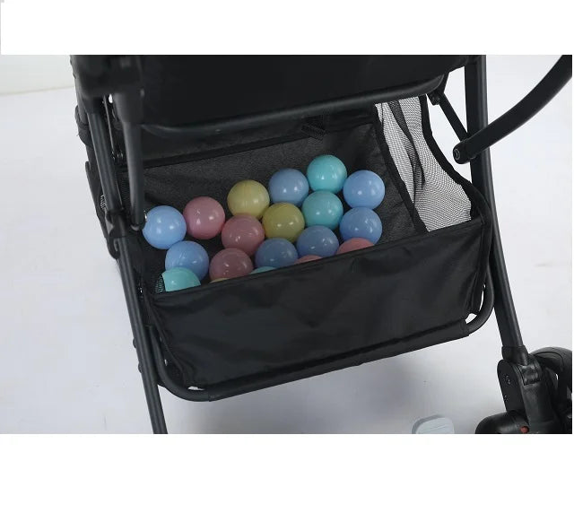 HKM-921939 Multi-Functional Baby Stroller with Bottom Storage Basket for Convenient Outdoor Use