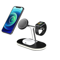 HKM-921939 Three-in-One Magnetic Wireless Fast Charging Dock with Night Light Function