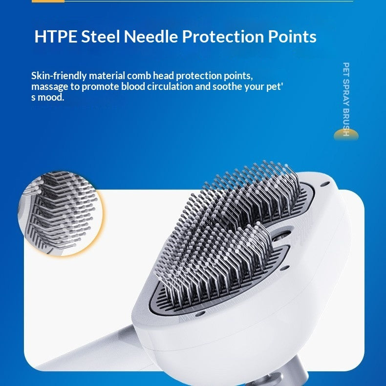 HKM-9220157 Pet Spray Comb Grooming Tool for Efficient Cleaning and Massaging of Pet Fur