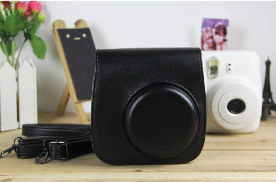 HKM-922131 Small Leather Shoulder Camera Bag - PU Material Protection Case