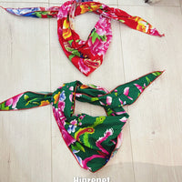 HKM-9221949 Country Style Triangular Scarf for Dogs and Cats - Cotton Silk Pet Headscarf for All Seasons