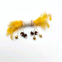 HKM-9222973 Interactive Feather and Bell Cat Toy with Colorful Galls and Inflated Ego Design, 21CM Length