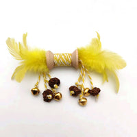 HKM-9222973 Interactive Feather and Bell Cat Toy with Colorful Galls and Inflated Ego Design, 21CM Length