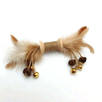 HKM-9222973 Interactive Feather and Bell Cat Toy with Colorful Galls and Inflated Ego Design, 21CM Length