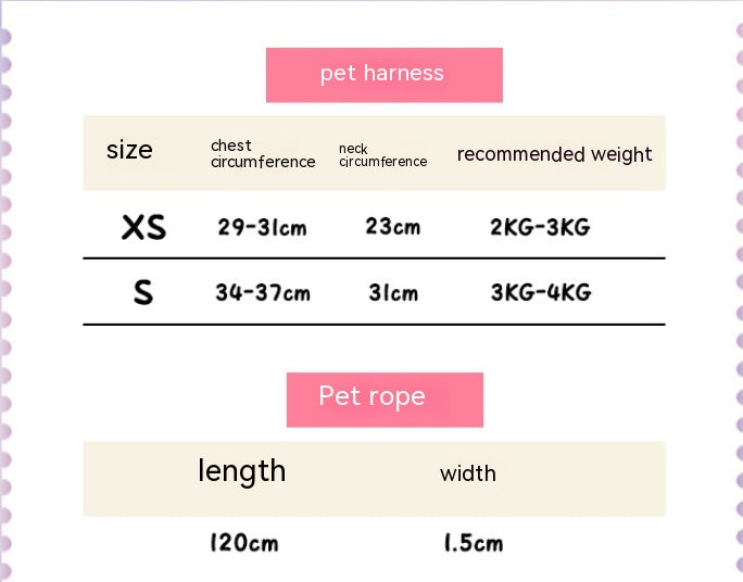 HKM-9223613 Diamond Pattern PU Leather Pet Vest Suit for Dogs and Cats - Pink & Green, XS and S Sizes Available