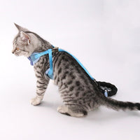 HKM-9224125 Stylish Bowknot Vest Harness and Leash Set for Cats and Dogs