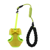 HKM-9224125 Stylish Bowknot Vest Harness and Leash Set for Cats and Dogs