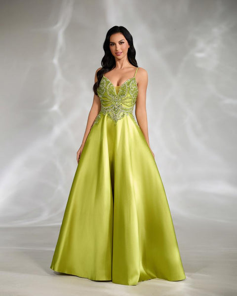 HKM-922451 Luxurious Emerald Green Evening Dress for Women - Elegant Design, Perfect for Formal Occasions