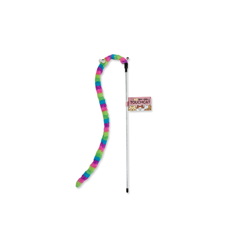 HKM-922515 Funny Cat Toy With Bell, Funny Cat Pole, Caterpillar, Cat Toy