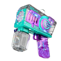 HKM-922707 Automatic Electric Bubble Machine with Soap Solution and Flashing Light - Fun for Ages 5 and Up