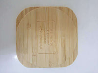 HKM-922771 Bamboo Wireless Charger 5W with Over-Temperature and Overcurrent Protection