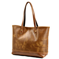 HKM-922963 Luxury Leather Tote Bag for Ladies in Brown