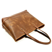 HKM-922963 Luxury Leather Tote Bag for Ladies in Brown