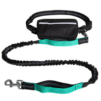 HKM-9229885 Reflective Nylon Retractable Hands-Free Dog Leash in Multiple Colors