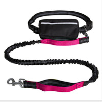 HKM-9229885 Reflective Nylon Retractable Hands-Free Dog Leash in Multiple Colors