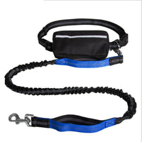 HKM-9229885 Reflective Nylon Retractable Hands-Free Dog Leash in Multiple Colors