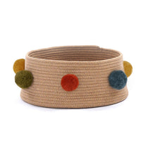 HKM-9230141 Eco-Friendly Cotton Thread Cat Bed and House, Soft and Comfortable, 40 cm Diameter, for Cats and Small Dogs
