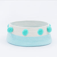 HKM-9230141 Eco-Friendly Cotton Thread Cat Bed and House, Soft and Comfortable, 40 cm Diameter, for Cats and Small Dogs