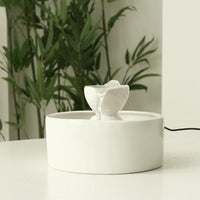HKM-9230269 Ceramic Automatic Circulating Water Bowl Fountain for Cats - 920ML Capacity