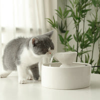 HKM-9230269 Ceramic Automatic Circulating Water Bowl Fountain for Cats - 920ML Capacity