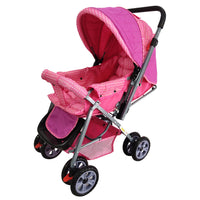 HKM-923091 Lightweight One-Handed Folding Baby Stroller - 2 in 1 Travel Pram with Carriage Function